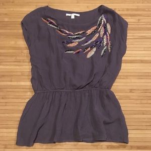 **PRICE DROP** Lauren Conrad Beaded Blouse